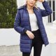 thumbnail image 3 of Puntoco Chaqueta De Mujer Moda para Mujer Casual Longitud Media Adelgazante Y Cálida Chaqueta De Algodón con Capucha De Color Sólido Blusa Tops Liquidación De Navidad Puntoco Puntoco-1558, 3 of 8
