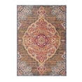 thumbnail image 2 of 5â€™ x 8â€™ Rustic Orange Medallion Area Rug, 2 of 8
