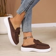 thumbnail image 5 of Women's 2026 Summer Loafers Ethnic Rhinestone Accent Closed Toe Mules Soft Sole Lightweight Cushioned Orthopedic Arch Support Wide Toe Box Comfort Walking Daily Footwear Coffee 39, 5 of 8