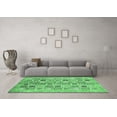 thumbnail image 3 of Ahgly Company Indoor Square Abstract Emerald Green Modern Area Rugs, 5' Square, 3 of 4