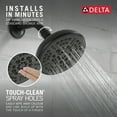 thumbnail image 3 of Delta 8-Setting Shower Head - 75898BL - Matte Black, 3 of 10