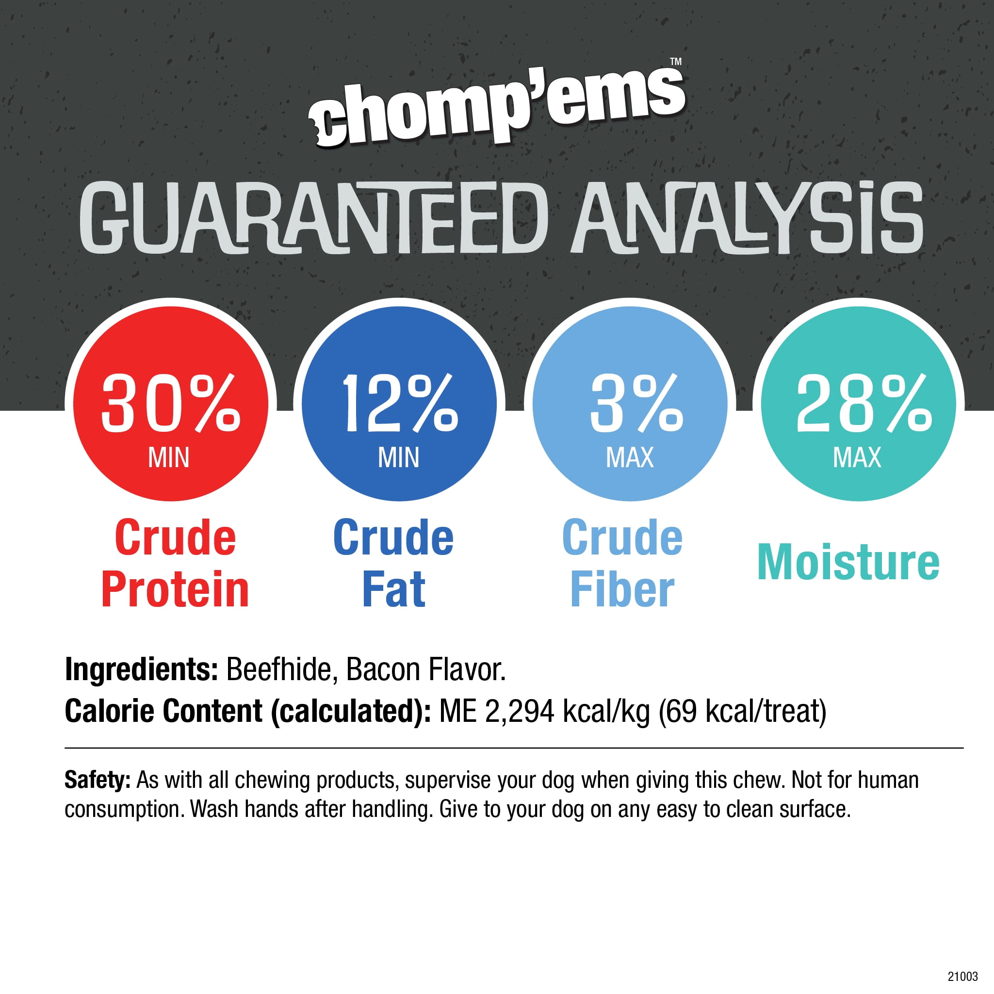 Ruffin' It Chomp'ems Purehide Sticks 8.5oz Bag-Smoked Beef Flavor