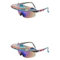 thumbnail image 4 of Yuarrent Gafas de sol de ciclismo portátiles profesionales a prueba de sol coloridas bicicletas universales gafas de motocicleta gafas amarillo Amarillo verde 2Conjunto, 4 of 6