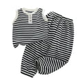 thumbnail image 3 of HSMQHJWE Little Girls 2 Piece Summer Clothing Set Sleeveless Tank Top and Long Pants Outfits for Toddler Size 1 to 12 Years, 3 of 4