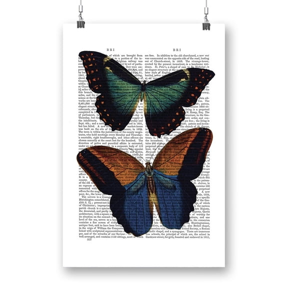 Butterflies On Paper. Poster - Fab Funky Designs,