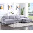 thumbnail image 4 of Gewnee U-Shaped Oversized Modular Sectional Sofa Couch 6 Seater Free Combination Sofa&Couch W/2 Pillows for Living Room Home/House/Apartment/Office, 4 of 13