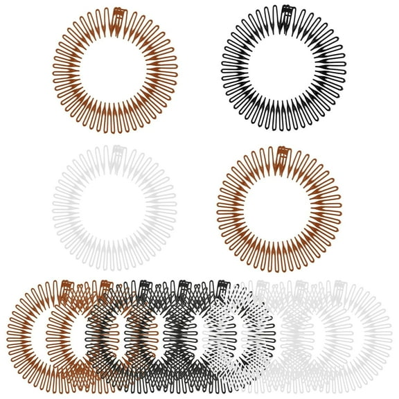 12pcs Claw Headbands for Women, Comb Headband, 90s Zig Zag Headband, Spiky Headbands for Womens with Teeth, Flexible Stretch Hair Band, Hair Wrap Holders for Women, Girls and Sports, 3 Colors