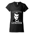 thumbnail image 2 of Wild Bobby, Rest In Peace Ray Liotta Movie Quote Always Wanted to be a Gangster Famous People Women’s Standard V-Neck Tee, Black, XX-Large, 2 of 5
