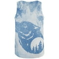 thumbnail image 2 of Distressed Blue Howling Wolf Silhouette All Over Mens Tank Top Multi LG, 2 of 2