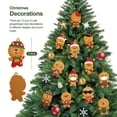 thumbnail image 2 of Adornos navideños DGDFLDGC hombre de pan de jengibre 12 unidades para decoración de árboles, 2 of 6