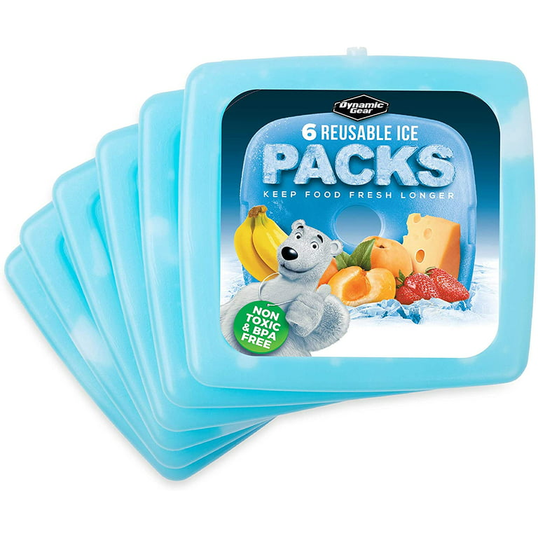 Monkey Business Kids Ice Packs for Lunch Box/Lunch Ice Packs Reusable/Slim Ice Packs Perfect for Your Kid's Lunch Box/Fun Freezer Packs Your Kids
