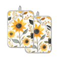 thumbnail image 7 of Yayeee Pot Holders Kitchen Heat Resistant with Pocket 7"x9.8" Cotton Oven Cooking Hot Pads, White Watercolor Sunflowers, 7 of 7