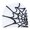 White, variant on Pink Season Unisex Winter Hat Spider Web Jacquard Knitted Dome Elastic Contrast Color Brimless Cold Weather Cap Cosplay Club Party Headwear