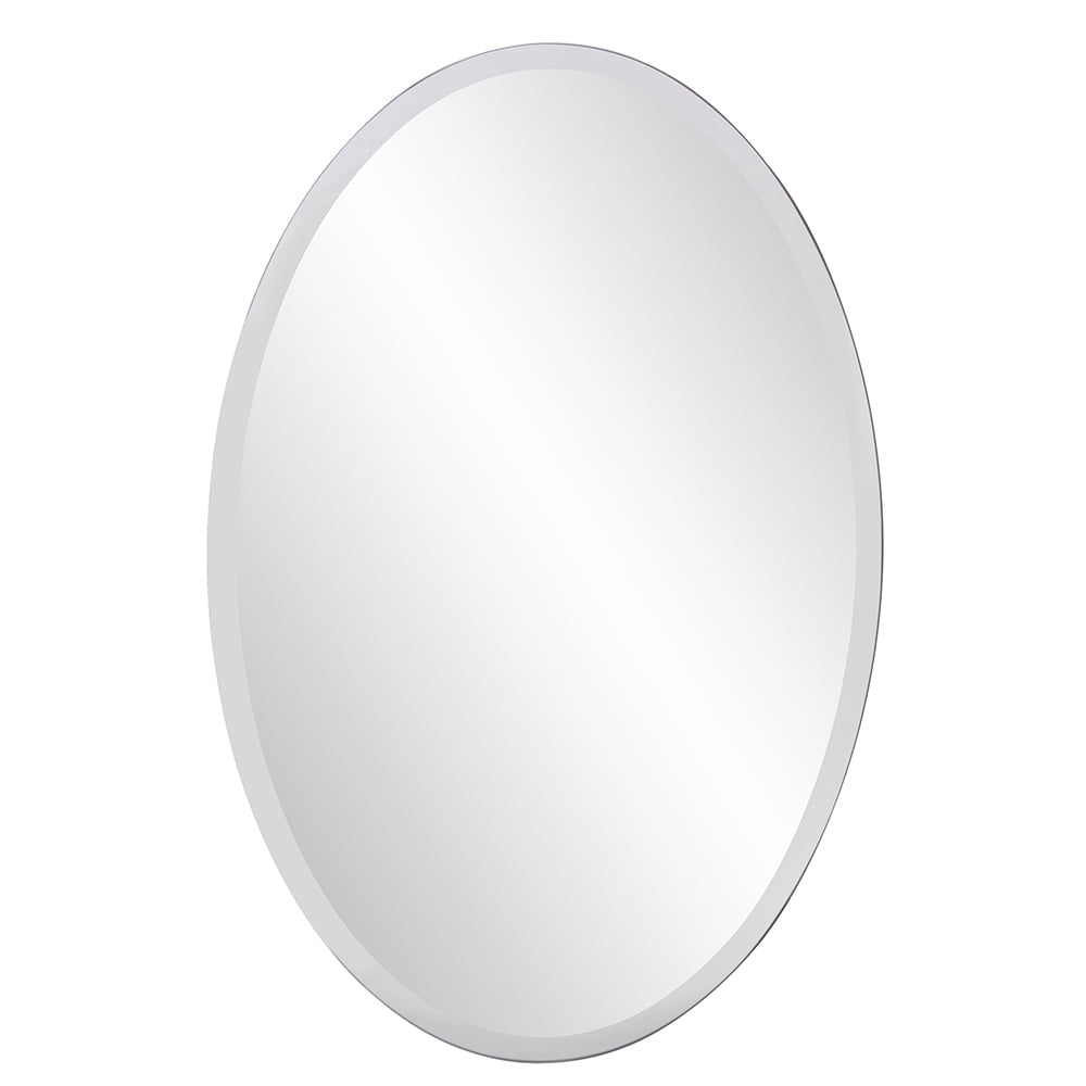 Tyler Dillon Oval Freamless Beveled Wall Mirror 36"H x 24"W