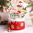 thumbnail image 3 of Adornos de Feliz Navidad para pastel, decoración de dibujos animados para árbol de Navidad, muñeco de nieve, Feliz Año Nuevo, decoración de cupcakes para fiesta en el hogar, 2021, Noel, 3 of 4
