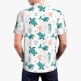 thumbnail image 4 of Daiia Turtles And Seahorses Pattern Men’s Polo Shirts,Solid Deck Shirt,Classic Fit, Breathable Cotton Polo for Casual and Sport Wear-X-Large, 4 of 9