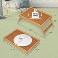 thumbnail image 3 of Bed Tray Table with Folding Legs, Bamboo Breakfast in Bed for TV Table, Laptop Computer Tray, Eating, Snack Tray, Breakfast Trays, Bed Trays, Serving Trays, 3 of 7