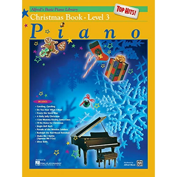 Pre-Owned Alfred's Basic Piano Library Top Hits! Christmas, Bk 3 (Alfred's Basic Piano Library, Bk 3) (Paperback) 0739004026 9780739004029