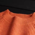 thumbnail image 3 of Gytharion Women's Oversized Sweaters Solid Color Crew Neck Long Sleeve Pullover Tops with Ribbed Hem and Button Cuffs Casual Knitwear Tops, 3 of 6