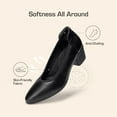thumbnail image 5 of Women's Pumps Black Shoes Almond Toe Dress Shoes Heels Arch Support, 5 of 5
