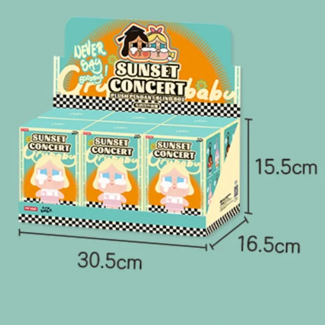 Caja sorpresa de preventa de 14 cm de la serie Crybaby Concert Club, bolsa de peluche, accesorios para colgar, versión de colección, caja sorpresa, juguete de regalo de cumpleaños