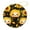 pattern-3, variant on Cute Bee And Flower Christmas Ceramic Ornament Cute Cartoon Bumble Bee Customized Round Ceramic Ornament Best Gifts for Christmas for Family Friend