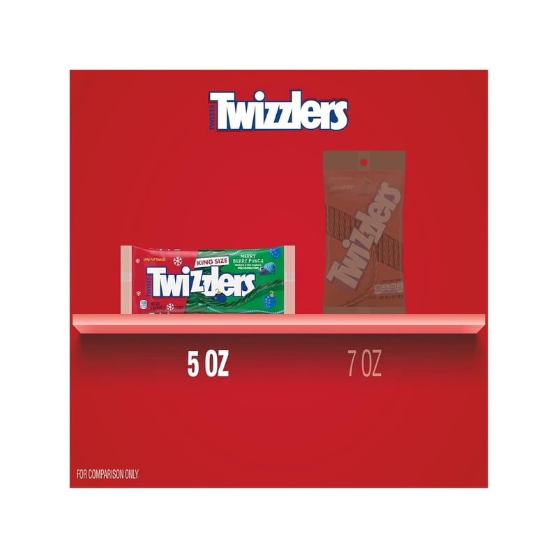 Twizzler Merry Berry Punch - 5 oz Bags - Pack of 12 - Candy for the Holiday Season