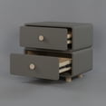 thumbnail image 4 of CBD020 - Cream Air Bedside Cabinet Nightstand with Two Storage, 4 of 4