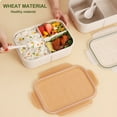 thumbnail image 3 of Lonchera, Bento Box, Lonchera portátil de doble capa, Calentada en microondas, Diseño de 2 niveles, Estructura de metal, Para oficina, Arroz, Almacenamiento de alimentos, Ideal para viajes,, 3 of 8