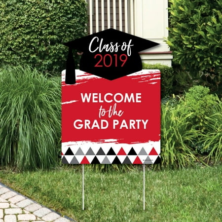 Red Grad - Best is Yet to Come - Party Decorations - 2019 Graduation Party Welcome Yard (Best Dip To Take To A Party)