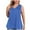 Blue, variant on Plus Size Womens Tanl Top L-5XL Flowy Sleeveless V Neck Tanks Summer Casual Daily Tops for Women