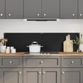 thumbnail image 1 of vidaXL Kitchen Backsplashes 2 pcs Black 80x50 cm Tempered Glass, 1 of 5