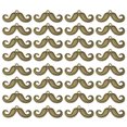 thumbnail image 1 of 50 colgantes de aleación con forma de bigote, accesorios para hacer joyas, pulseras y ropa (bronce), 1 of 5