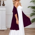 thumbnail image 6 of HNMKIU Elegant Velvet For Wedding And Evening Events A Soft Shawl Scarf For Bridesmaids And Guests Purple,One Size, 6 of 6