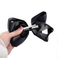 thumbnail image 4 of 2 Pcs Hand-made Grosgrain Ribbon Solid Color Hair Bows Alligator Clips Hair Accessories For Little Teen Toddler Girls Kids, 4 of 5