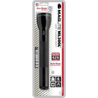Maglite LED Flashlight with Batteries, ML300L-S3016, 625-Lumen D