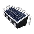 thumbnail image 4 of AuroraX Motion Sensor Solar Wall Light Outdoor Solar Lights for Yard Decorative Security Waterproof Wireless LED Patio Garage Porch Lamp Black, 4 of 6