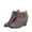Coffee_1, variant on Willtoo Women's Wedge Booties,Fashion Suede Side Zipper Boots Chelsea Dress Ankle Booties Thick Heel Round Toe Ankle Shoes Coffee US-10（EU-43）