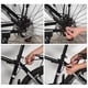 thumbnail image 4 of Portabicicletas para bicicleta de montaña, asiento trasero, 250 kg, resistente, portátil Agujero chico, 4 of 9