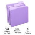 thumbnail image 2 of File Folders, 1/3 Cut, Letter Size, Purple, 200/Carton (ST535559-CCVS), 2 of 4
