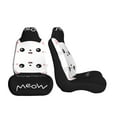 thumbnail image 3 of Sikiie Cat Meow Car Seat Covers 2PCs Front Car Seat Covers Universal fit for Most Cars SUVs and Trucks-2 PCS, 3 of 9