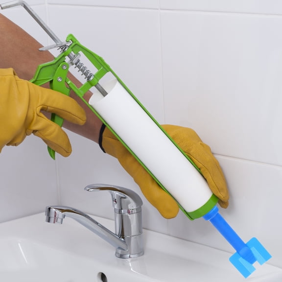 AURARMLET Replacement Caulking Tool Glass Caulk Gun Plastic Blue 1Pcs For Automotive Bodywork