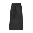 thumbnail image 3 of Delantal Chef Works Unisex Bistro a Rayas Blancas y Negras, 3 of 6