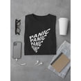 thumbnail image 3 of Panic Distorted Quote T-Shirt Men -GoatDeals Designs, Male Large, 3 of 4