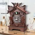 thumbnail image 6 of Kendal Large Tabletop Handcrafted Wood Cuckoo Clock House Home Decor with Singing Bird & Black Forest Bird Decoration MX23-2, 6 of 9