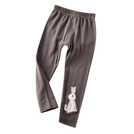 

TAIAOJING Toddler Kids Child Infant Baby Girls Cute Cartoon Rabbit Pant Trousers Clothes Outfits Fall Clothes 5-6 Years