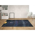 thumbnail image 2 of Solar System Rugs, Planets and Space Rugs, Trendy Rug, Science Rug, Modern Rugs, 3D Printed Rug, Custom Rug, Bathroom Rug, Hallway Soft Rug, 1.7'x2.3' - 50x70 cm, 2 of 8