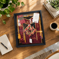 Black 16*20 Wood Shadow Box Frame with Glass Front and Linen Backboard ...