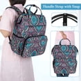 thumbnail image 4 of LoDrid Nurse Bag, Heavy Duty Nurse Work Backpack for Men & Women, Nurse Storage Backpack for Work with Steel Frame Top, 15.6" Laptop Layer, Zip-Top Closure & Inner Padde, 4 of 7