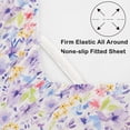 thumbnail image 3 of Floral Queen Sheets Soft Breathable Microfiber Vintage Printed Bed Sheet Set Deep Pocket Fitted Sheet Included Flower Pattern, 3 of 7